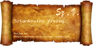 Sztankovics Vivien névjegykártya