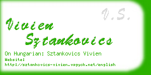 vivien sztankovics business card